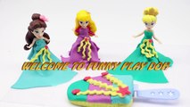 Play doh princess dress up Bella Aurora Cinderella - Disney Princesses Play Doh Dress Up for Party