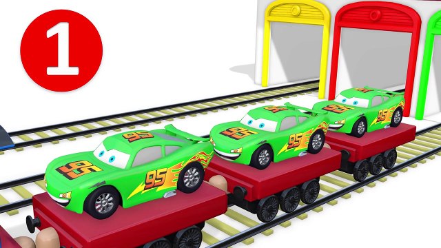 Learn Colors & Numbers for Children with Lightning McQueen Disney & Thomas Train - Learning Video