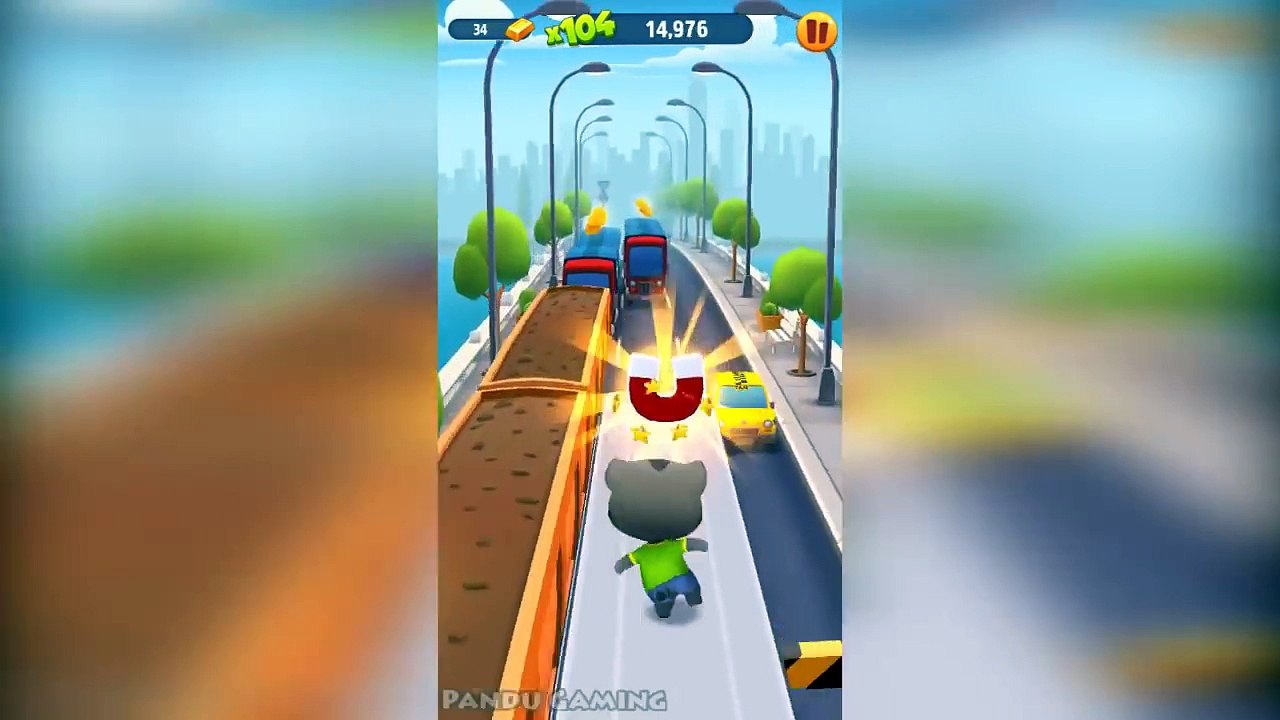 Talking Tom Gold Run - Funny Moments Gameplay for Talking Tom, Angela, Hank, and Talking Ginger