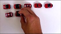 Learning Count Numbers 1 to 10 with RED color Street Vehicles