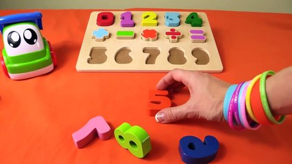 Children's Toys Videos- Baby Truck & the Jigsaw Puzzle - Learn Numbers 1-9 (игрушки видео)