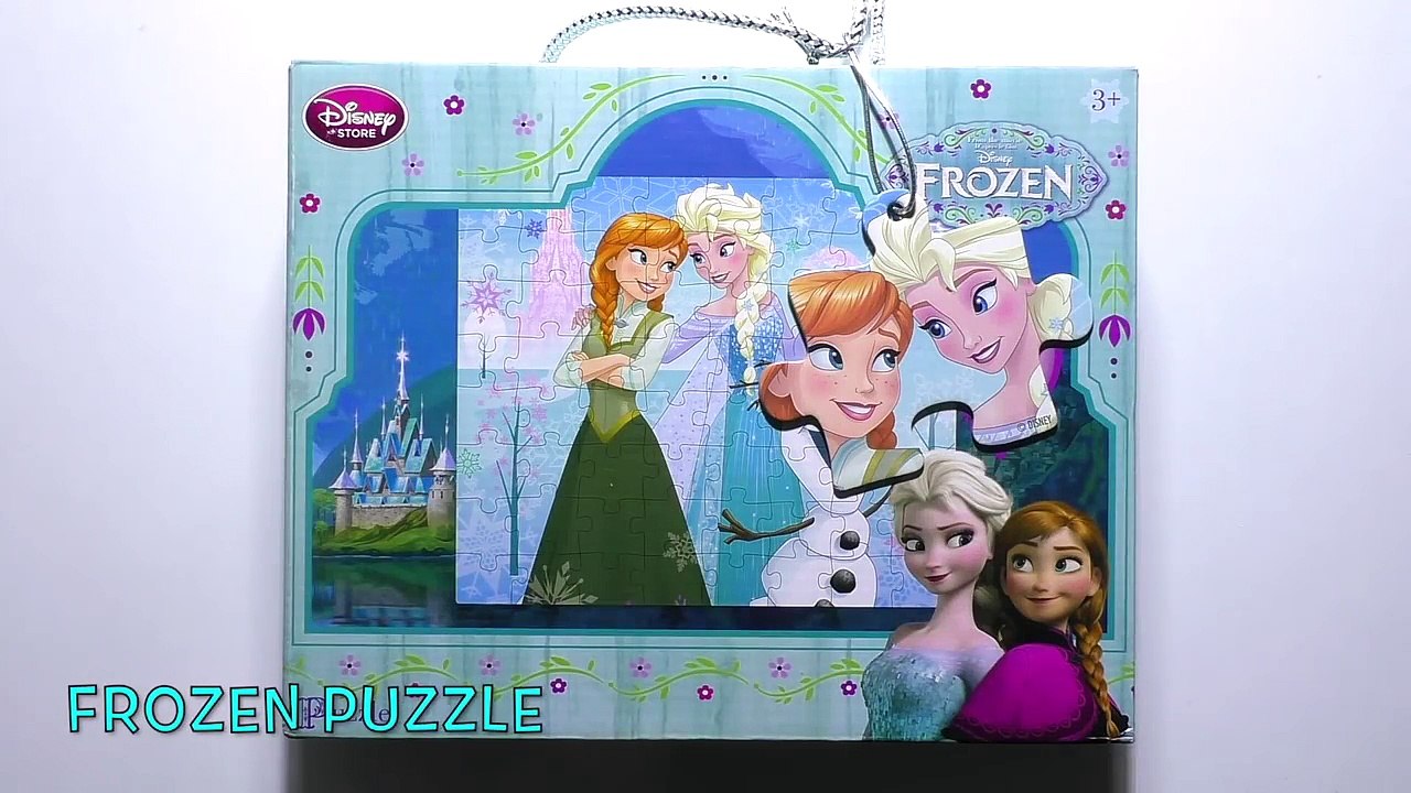 Disney Puzzle Games FROZEN Rompecabezas de Elsa Olaf Anna Kids Learning Toys Frozen Puzzles