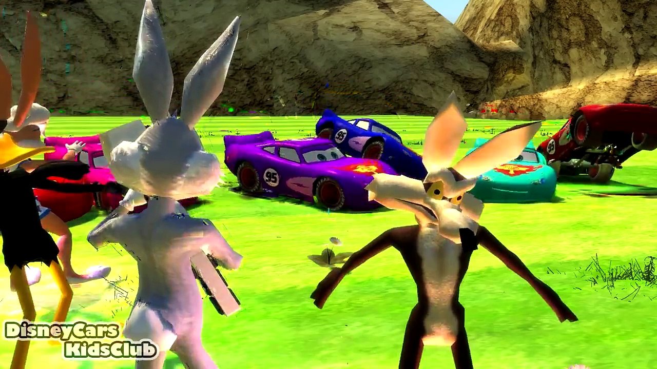 Bip Bip Road Runner, Bugs Bunny, Lightning McQueen Disney Cars Spiderman Nursery Rhymes for children