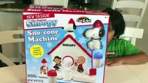 Snoopy Snow Cone Maker Machine from The Peanuts Movie Toy for Kids Ryan ToysReview