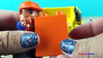 Lego Duplo Construction Toys Treasure Hunt in the sand with the Mighty Machines Loaders Dump Truck