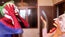 Spiderman & Frozen Elsa ICE SKATING PARTY! w/ Maleficent Joker Anna Toys! Fun Superhero