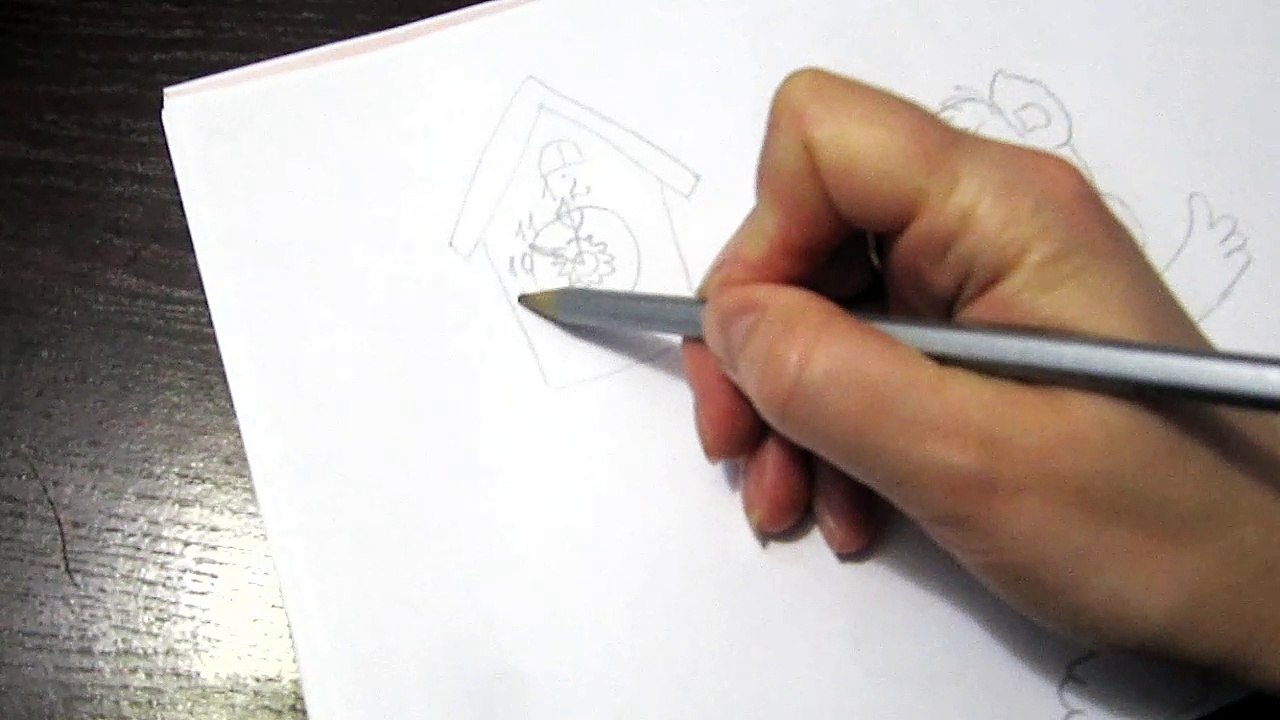 Как нарисовать новогодний рисунок для детей How to draw a Christmas picture for kids