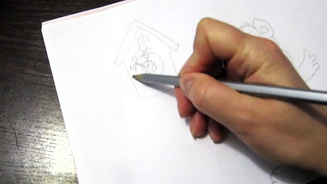 Как нарисовать новогодний рисунок для детей How to draw a Christmas picture for kids