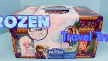 FROZEN My Size Elsa and Anna Dress Up Dolls TRAVEL TRUNK Surprise Box Makeover DisneyCarToys