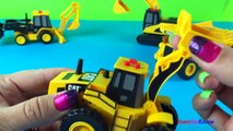 Play Doh Play Mighty Machines CAT Mini Earth Movers Bulldozer Excavator Diggers Loader Dump Truck