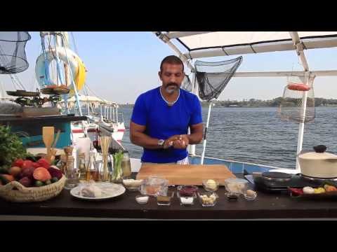 كاليمارى محشى أرز بالجمبرى - شوربة جمبرى بالبصل الأخضر | شبكة وصنارة حلقة كاملة