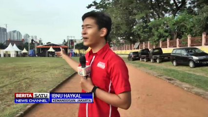 Persiapan Malam Tahun Baru di Lapangan Wijaya Kusuma Kemanggisan