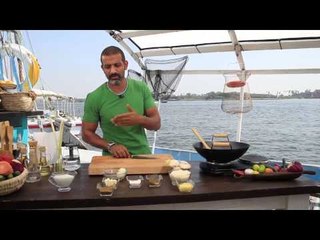 جمبرى بالكارى الأخضر - أرز بسمتى بالمشروم | شبكة وصنارة حلقة كاملة