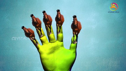 Finger family 3d rhymes with horse 3d animals Collection for nursery kids