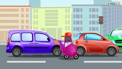 Coche de Policía infantiles - Caricaturas de carros - Carritos para niños - Mundo de los Сoches