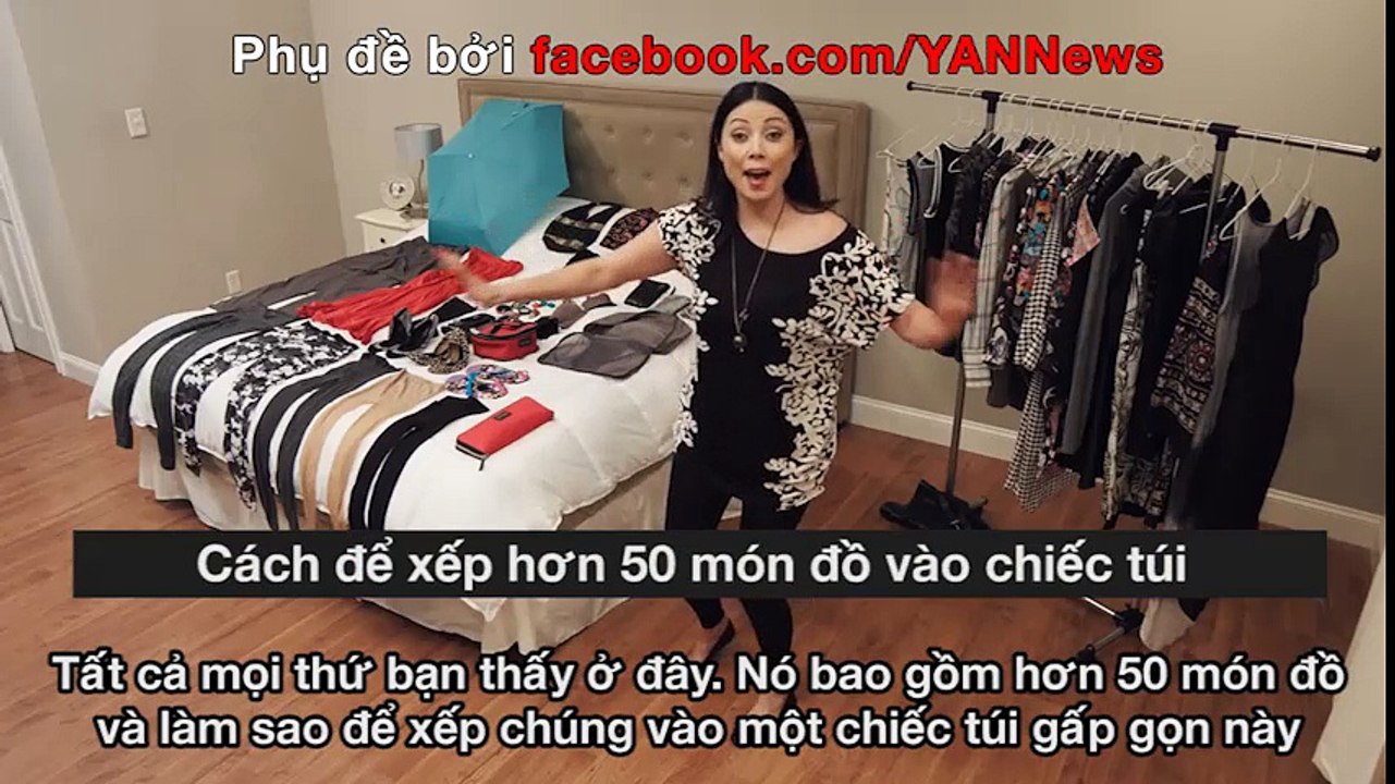 Cách để xếp hơn 50 món đồ vào chiếc túi