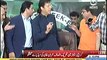 Women reporter ask Imran khan that PTIs vote bank falling in Karachi -  Imran khan briefly reply her over her question