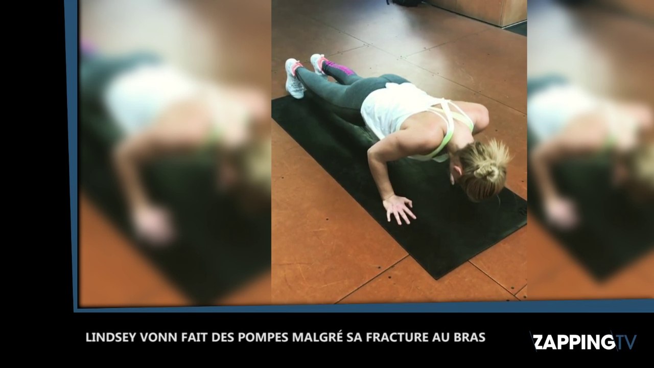 Lindsey Vonn fait des pompes malgré sa fracture au bras, les internautes impressionnés (Vidéo)