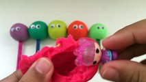 Play Doh Lollipop Smiley Surprise with Toys Shopkins Hello Kitty Littlest Pet Shop Minions