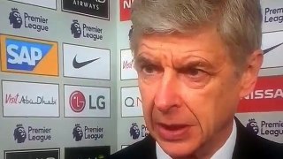 Arsene wenger post Match interview vs Manchester City 2 1 ☺