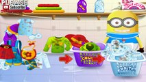 Watch and Play Baby Minion Despicable Me on Youtube game Washing Clothes in the Laundry Room