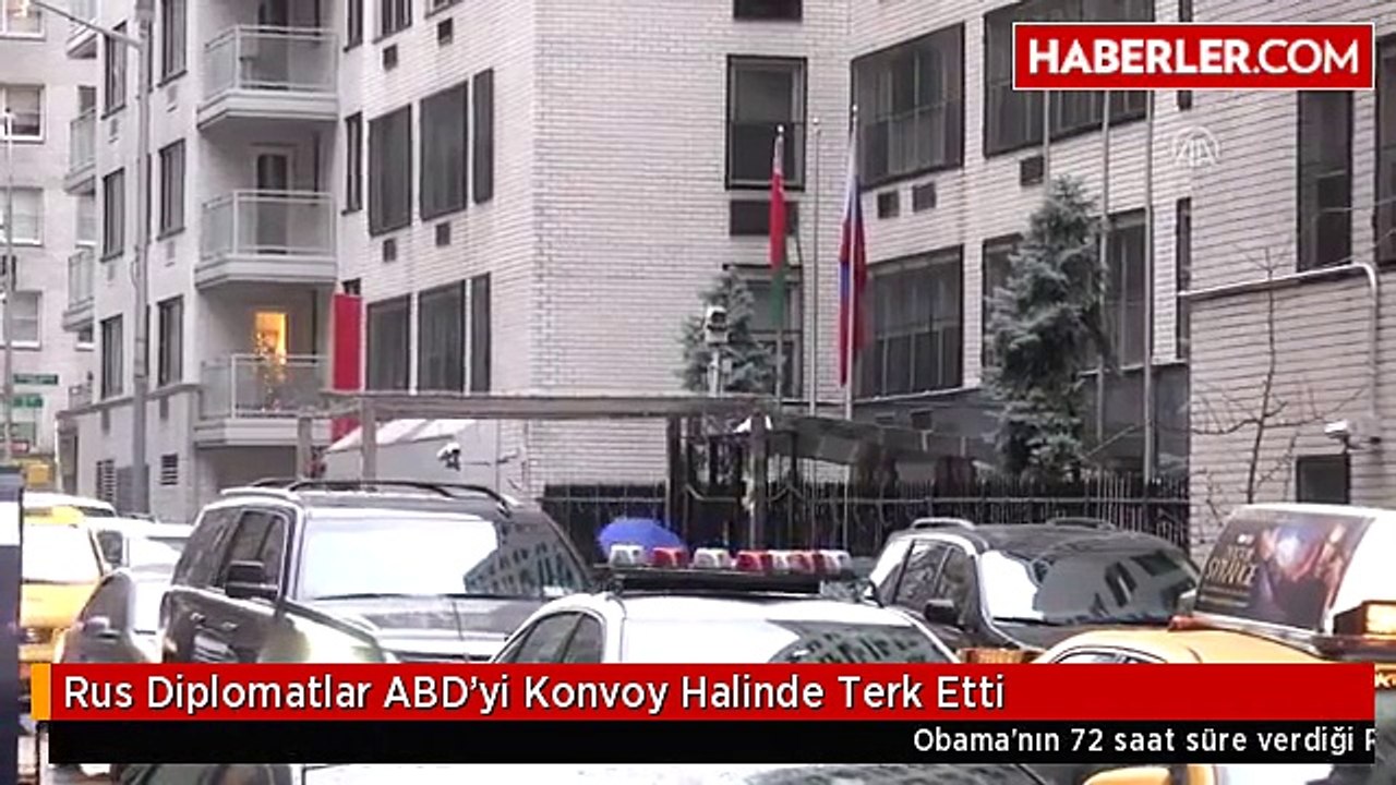 Rus Diplomatlar ABD'yi Konvoy Halinde Terk Etti