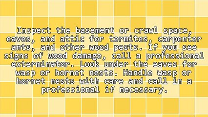 Home Improvements - Summer Home Maintenance Checklist