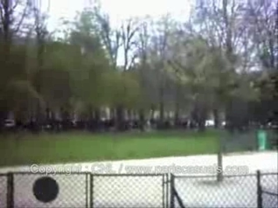 Affrontement hooligans psg lyon casual paris