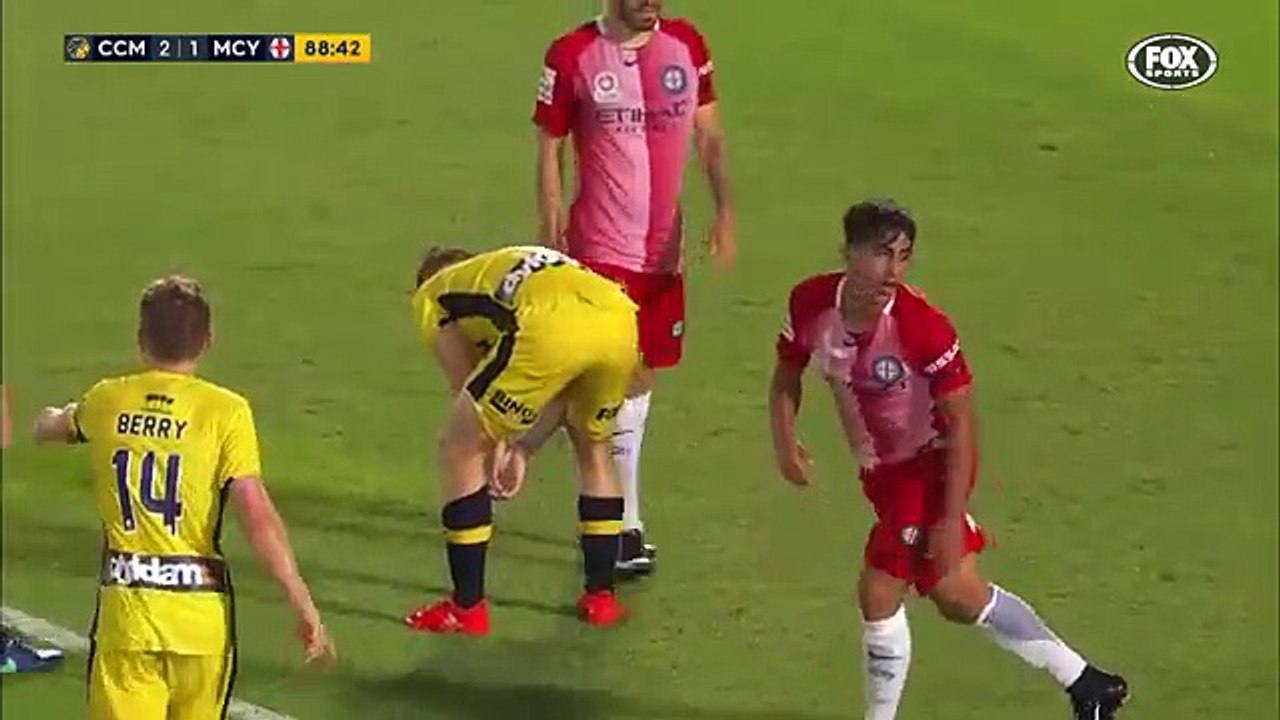 Central Coast Mariners 2:2 Melbourne City (Australian A-League. 31 December 2016)