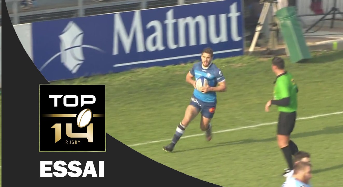 TOP 14 ‐ Essai Pierre BERARD (CO) – Castres-Bayonne – J15 – Saison 2016/2017