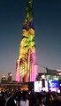 Dubai burj Halife Yeniyıl Yılbaşı havai fişek ve Işık gösterisi 2017