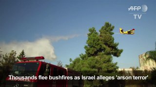 Thousands flee bushfires as Israel alleges 'arson terror'-ELzmXukltIY