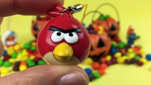 Halloween Pumpkin Baskets Candy Surprise Toys, Angry Birds, Spongebob Squarepants, Party Animals Toy