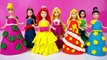 迪士尼公主培乐多彩泥 Disney Princess Playdoh Dress up Snow White Cinderella Aurora Videos for Kids