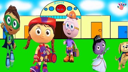 Super WHY Finger Family Nursery clhildren rhymes