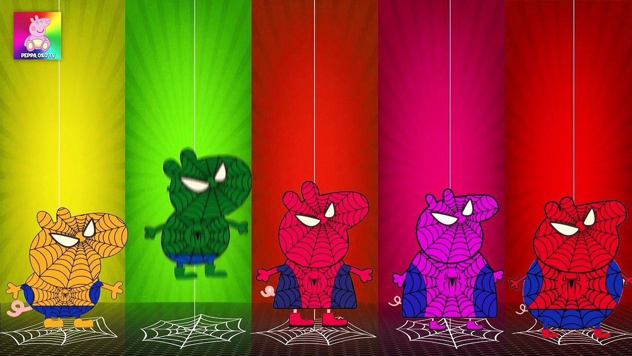 Peppa Pig , SpidermaN , Tmnt , Teenage Mutant Ninja Turtles Finger Family and Cartoons Compilation