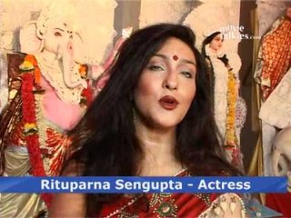 Rituparna Sengupta at Durga Pooja