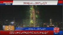 New Year 2017 fireworks at Burj Khalifa, Dubai