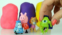 Peppa pig Play doh Kinder Surprise eggs Paw patrol Toys English My little pony Playdough Egg