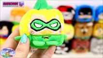 Kawaii Cubes Stacking Plush Batman Harley Quinn Super Girl Surprise Egg and Toy Collector SETC