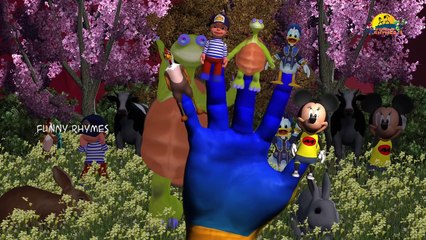 Gorilla Finger Family rhymes for nursery children animated English kids songs