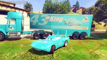 New Disney cars Mack Truck Dinoco King 43 Spiderman Children s Songs Nursery Rhymes