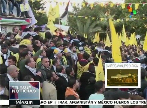 Palestina celebra el 52 aniversario de Al-Fatah