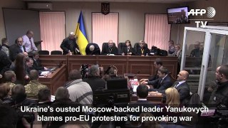 Ukraine's ousted leader says protesters started war-VLDXu7H9j6I