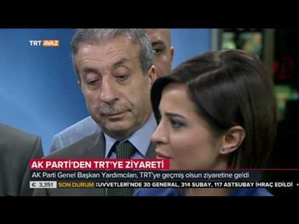 Darbe Girişimi Sonrası AK Parti'den TRT'ye Geçmiş Olsun Ziyareti - TRT Avaz