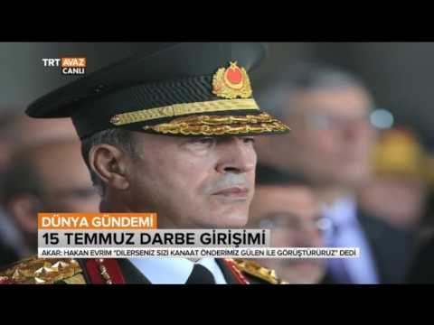 Hulusi Akar'ın İfadesi - 15 Temmuz Darbe Girişimi - Dünya Gündemi - TRT Avaz