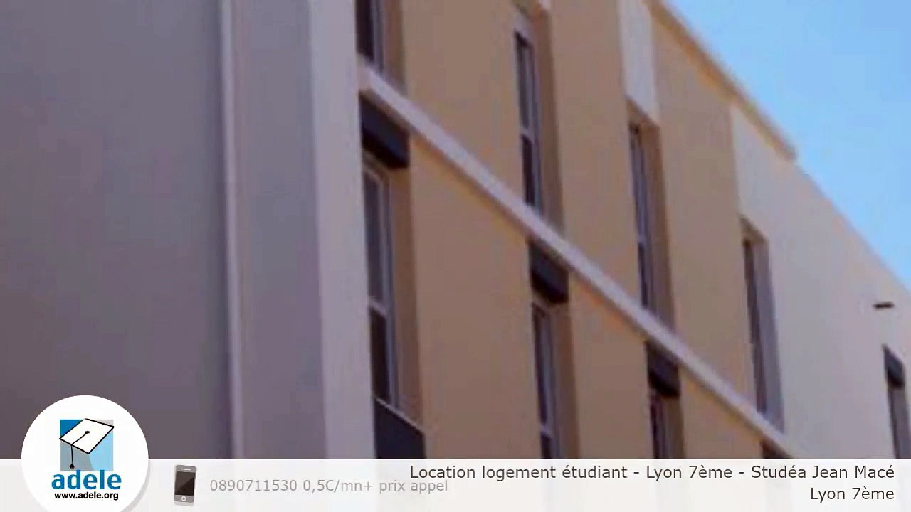 Location logement étudiant - Lyon 7ème - Studéa Jean Macé - Vidéo  Dailymotion