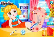 Treat leg a little girl! The game for girls! Childrens games and cartoons! Cartoons for children