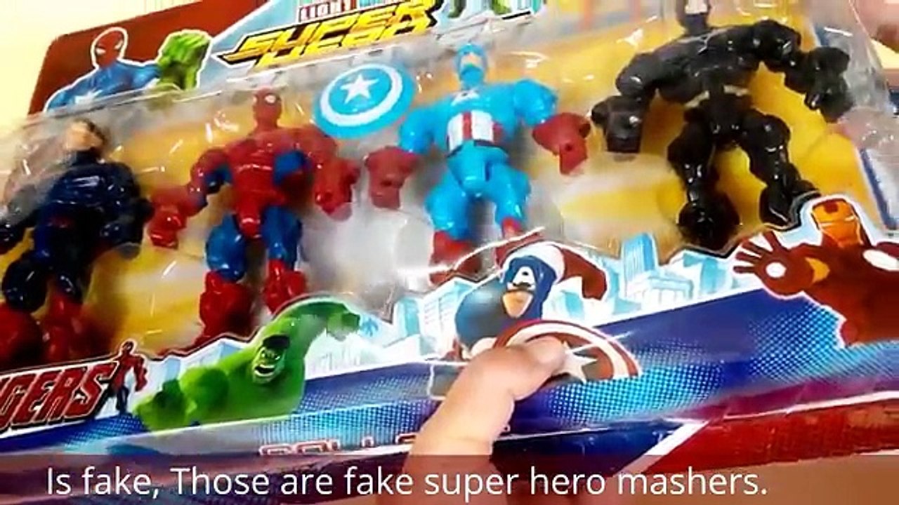 Is fake, Those are fake super hero mashers