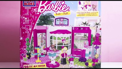 Barbie Build n Style Pet Shop Megabloks Animalarie Tienda de Animales Barbie Doll Barbie Megablocks